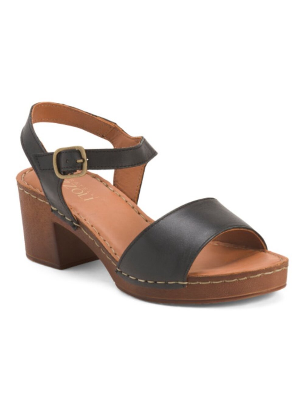 RIZZOLI Made In Italy Leather Heeled Sandals